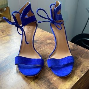 NWOT JCREW side 8 microsuede heels